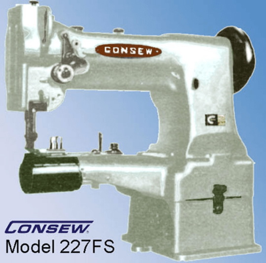 Consew Industrial Machines Consew Model 227RFS Cylinder Arm Lockstitch Feed Synchronized Binder