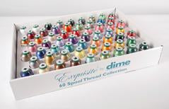 Dime Thread Exquisite Thread Assortment - 60pk 1k Meter Spools