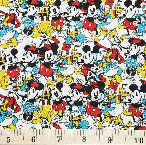 Fabric Finder Fabrics Disney Mickey & Friends Sensational 6 Snapshot for Springs Creative -by the Yard