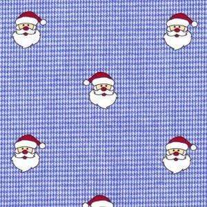 Fabric Finder Fabrics Fabric Finder Santa Print Fabric Royal Blue Micro Check 100% Cotton Print. 60″ Wide