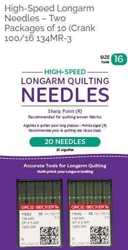Handi Quilter Handi Quilter High-Speed Longarm Needles – Two Packages of 10 (Crank 100/16 134MR-3.5)