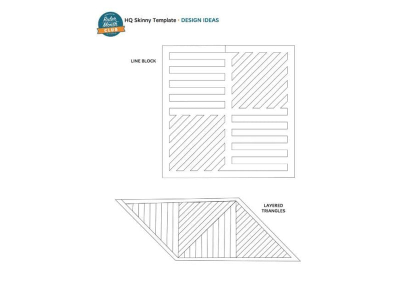 Handi Quilter quilting rulers Handi Quilter HQ Skinny Ruler 2 inch x 10 inch