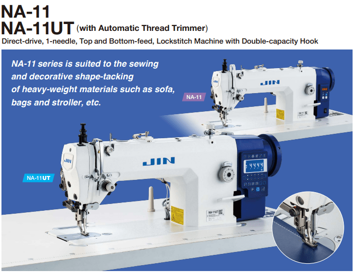 Juki Juki NA11UT Top and Bottom Feed Industrial Walking Foot Machine (Automatic Thread Trimmer) With Assembled Table and 110V Servo Motor