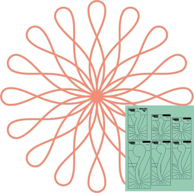 Sew Steady Cabinets and Tables Sew Steady WT-SFXSCQSET2 Curly Q Template Set 2
