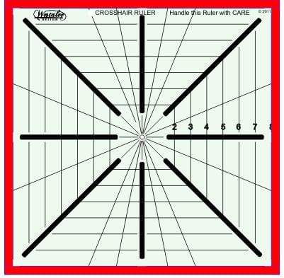 Sew Steady Quilting Accessories Westalee 12.5" x 12.5" 8 Pt Crosshair Ruler