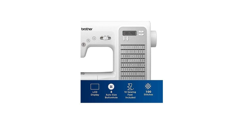 Brother CP100X Computerized Sewing and Quilting Machine with 100 Built in  Stitches White - Office Depot