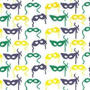 Sewingmachineoutlet Fabrics Fabric Finder Mardi Gras Mask Fabric Print Mardi Gras Mask Fabric100% Cotton Fabric 60″ Width