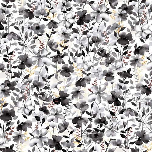 Sewingmachineoutlet Fabrics Studio E Water Color 5091-49 Gray /Gold 100% Cotton Fabric