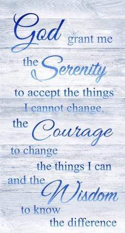 Sewingmachineoutlet Fabrics Timeless Treasures C7250 Serenity Prayer Panel 100% Cotton Fabric