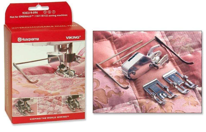 Sewingmachineoutlet Viking Husqvarna Interchangeable Dual Feed Walking Foot For Cat 5-7 ( not for EMERALD 122, 118 and 116 machines)