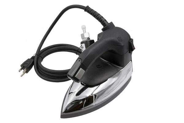 Silver Star Irons and Garment Care Silver Star ES-90C Gravity Feed Steam Iron with Water Bottle, Demineralizer Filter Resin, &  Teflon shoe.