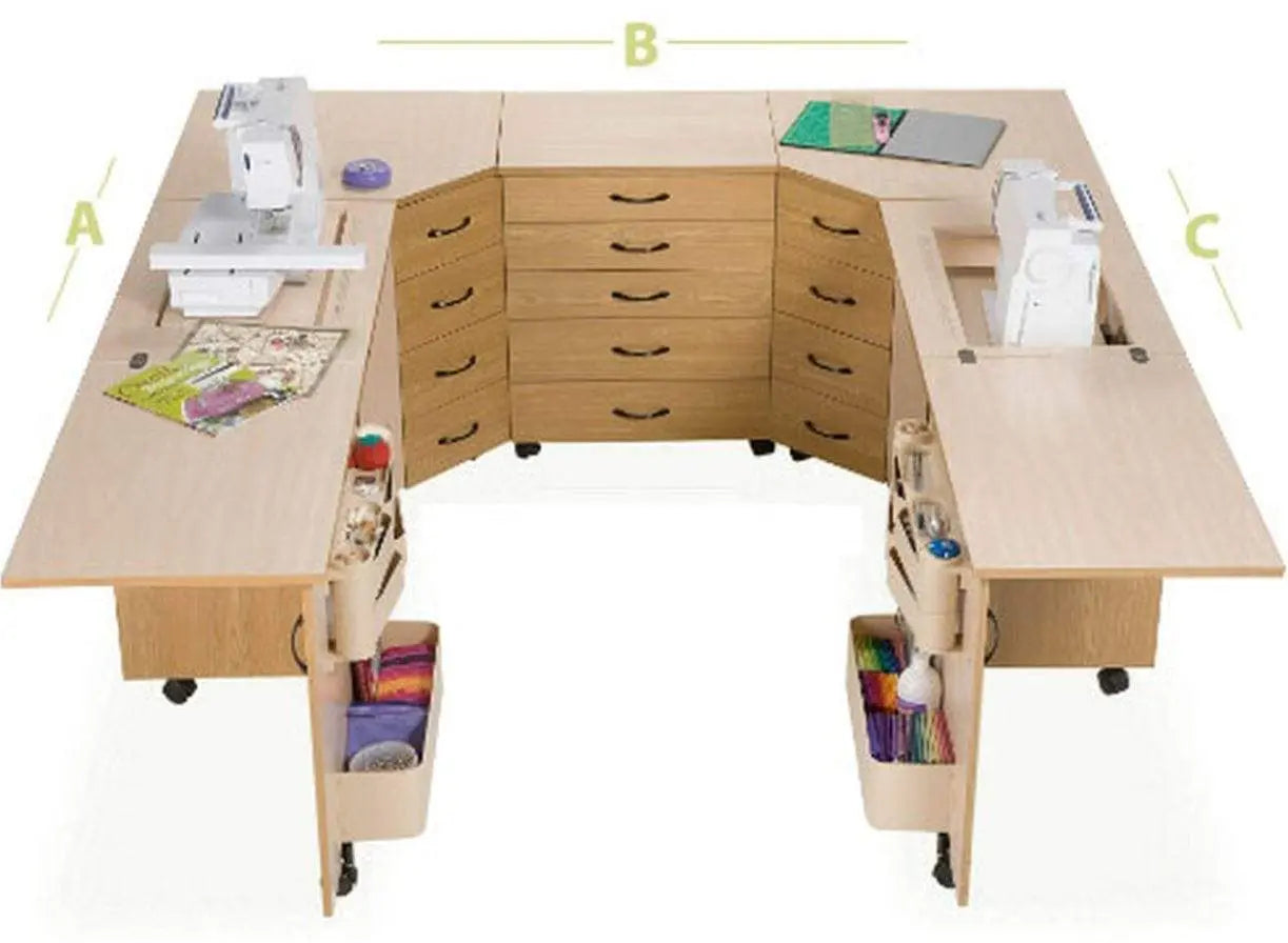 SYLVIA DESIGN U2810 COMBINATION SEWING CABINET - Sewing Machine Outlet