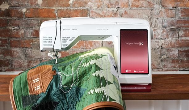 Viking Sewing Machines Viking Husqvarna Designer Ruby 90 Sewing and Embroidery Machine